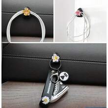 2 piezas/1 pieza Gancho de flor de cerezo para coche Gancho adhesivo multifuncional mini para respaldo de asiento de coche - flores de cerezo - Ver 9
