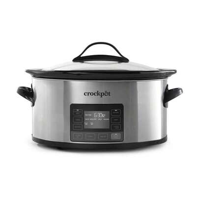 Olla de Cocción Lenta Crockpot 5.6 Litros Programable Gris SCCPVFC630
