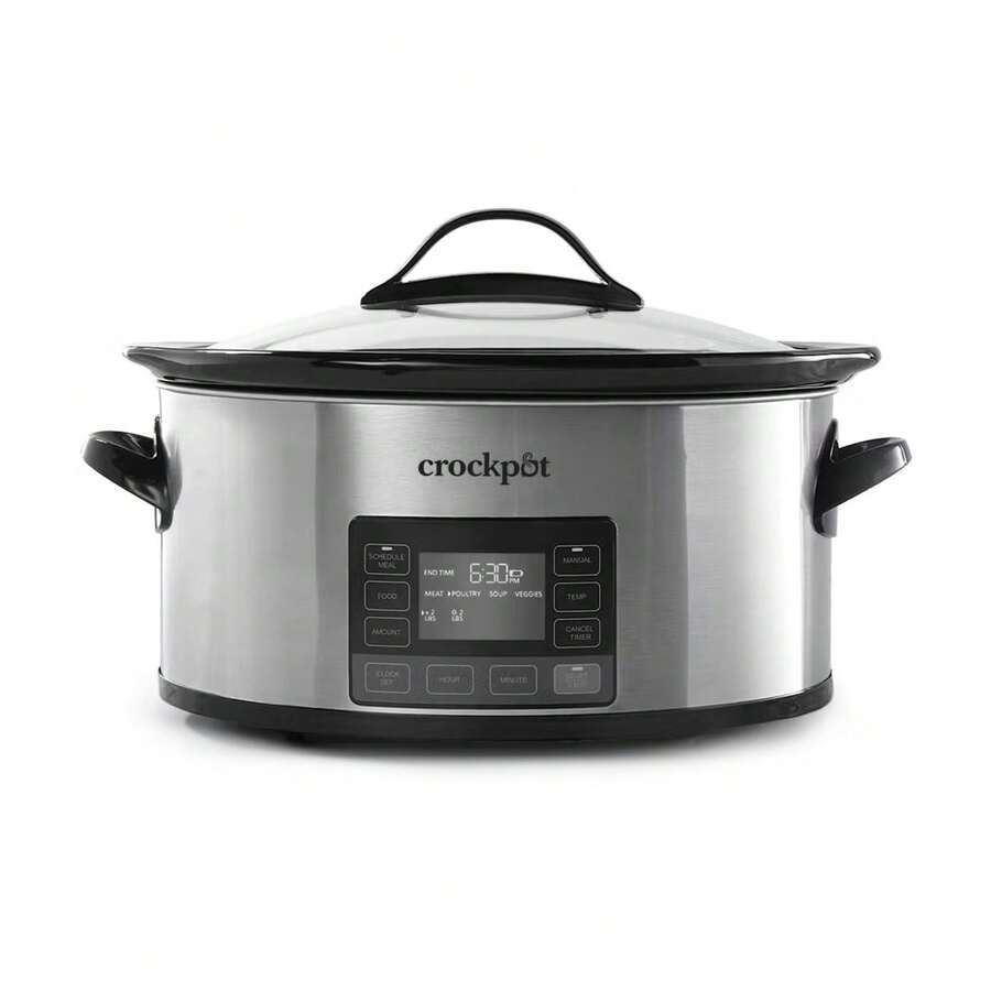 Olla de Cocción Lenta Crockpot 5.6 Litros Programable Gris SCCPVFC630 - Tipo de Enchufe A USA (110-127V) - Ver 1