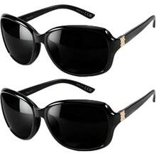 IOYGLASSES Polarized Sunglasses For Women | Vintage Square Sunglasses With UV400 Protection | Women's Wrap-Around Sunglasses - Multicolor - View 18