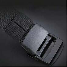 尼龙帆布透气军用战术男士腰带，配塑料扣 - 彩色 - 查看 8