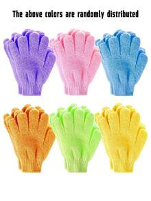 10pcs Exfoliating Bath Gloves, 4 Pairs Double-Sided Deep Cleansing Body Scrubber Gloves For Women And Men, Reusable Shower Spa Massage Sponge Scrub Gloves, Effectively Removes Dead Skin Cells, Full Body Cleansing - Multicolor - View 16