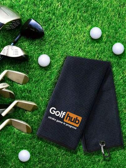 منشفة الغولف من Golfhub - اكسسوارات الغولف - هدايا الغولف للرجال والنساء - منشفة الغولف مطبوعة بطريقة مضحكة، امتصاص عالي، سريعة الجفاف، مشبك كراباينر ثقيل، هدية الغولف للرجال والنساء، المدربين، اللاعبين - مثالية للعب على الملعب، نطاق القيادة، التدريب، البطولة، السفر، عيد الميلاد وعيد الأب، هدايا عيد الحب