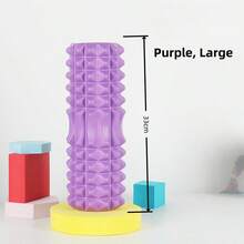 1pc Pink Foam Yoga Massage Roller, For Muscle Relaxation And Flexibility Training - Textured Surface For Deep Tissue Massage, Ideal For Yoga, Pilates And Fitness, Yoga Accessories | Textured Roller | Lightweight Roller, Yoga Accessories - Multicolor - View 16