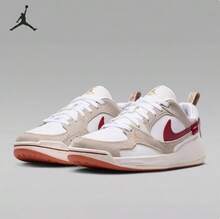 Nike 女士 JORDAN CMFT ERA 舒适休闲运动鞋 - 白色/褐色 - 查看 2