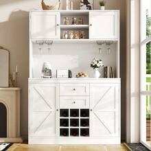 Buffets & Sideboards - White + MDF+Metal - View 3