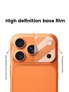 Bộ 4 miếng dán màn hình mềm mờ vân sợi carbon tương thích với iPhone 17 Pro Max/17 Pro/17 Air/17, miếng dán bảo vệ bán trong suốt, không bị cong mép, dễ dán + 4 miếng dán bảo vệ ống kính camera siêu mỏng bằng sợi thủy tinh, thiết kế khoét lỗ cho camera, bảo vệ màn hình điện thoại, thích hợp sử dụng hàng ngày, văn phòng, nhà. Chống nước, chống sốc, chống rơi, chống trầy xước. - Trong sáng - Xem 13