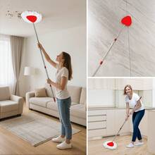 1个旋转拖把替换杆，兼容/O-Cedar旋转拖把杆，美式螺纹接头，高品质材料，易于组装，拖把杆手柄，清洁用品，返校季必备 - Pole - 查看 6