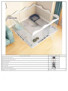 Easy Install Removable Small Dog Fence, Collapsible Indoor Pet Gate For Small Dogs - Multicolor - View 14