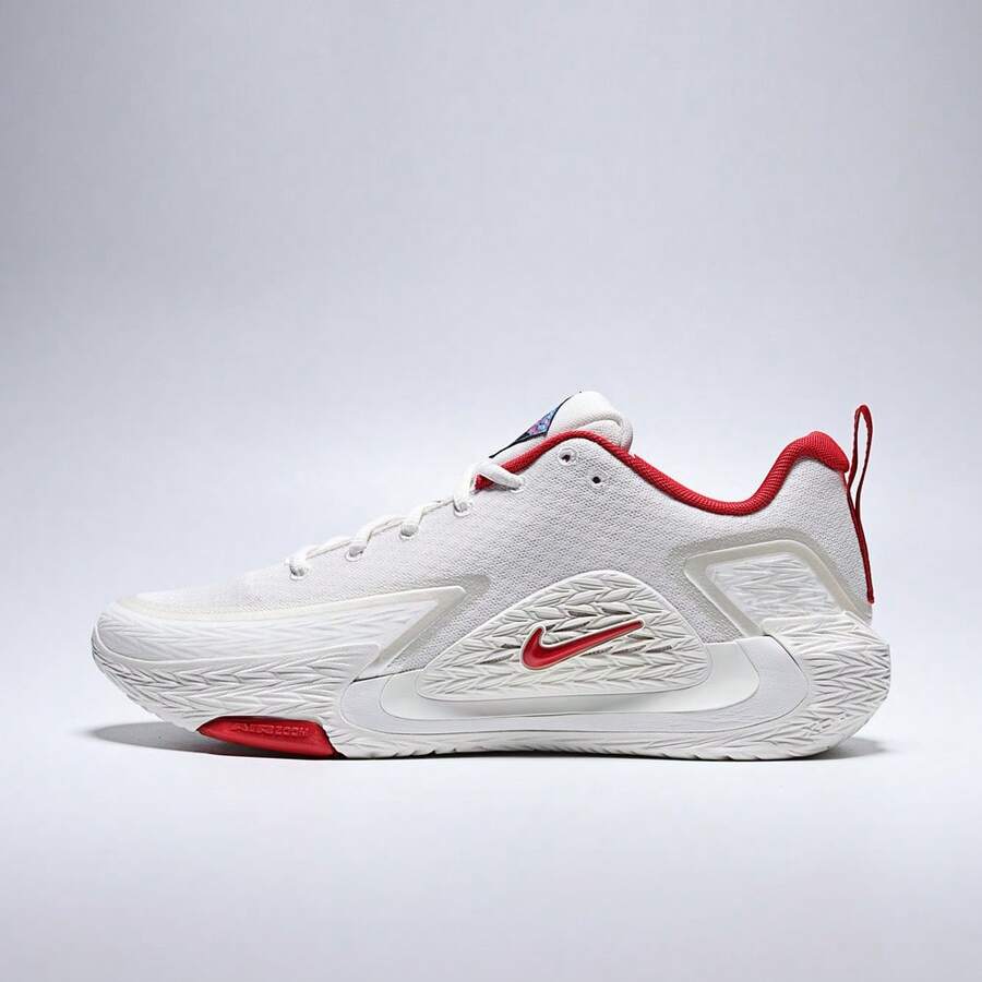 Nike 耐克男士S.T. GLOW EP篮球鞋，中帮IQ1129-061 - 紅白色 - 查看 1