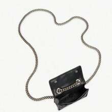 Kurt 1 Geiger 2025New Mini Crossbody Bag, Shiny And Versatile Chain Single-Shoulder French Genuine Version, Crossbody Bag, Single-Shoulder Bag.Suitable For Use In Winter. Suitable As A Gift To Give To Others.Crossbody Bags For Women.Christmas Gifts.Gifts For Women.Purses And Bags Women.Bolsas Elegantes Para Mujer.Carteras.Christmas Gift,Christmas Gift For Girlfriend, - 黑色 - 查看 3