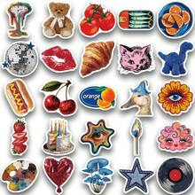 50PCS Vintage Y2K Style Fun Stickers, Suitable For DIY Decoration Of Mobile Phones, Laptops, Suitcases, Waterproof Stickers - Multicolor - View 11