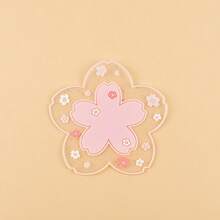 1 chiếc đế lót ly hình hoa màu hồng 11.5cm, thích hợp cho cốc cà phê, cốc trà sữa, v.v., có nhiều kích cỡ khác nhau, cách nhiệt cho bàn làm việc, đồ dùng văn phòng - đồ dùng học tập - quà Giáng sinh - quà Lễ Tạ ơn - đế lót ly quán cà phê - đế lót ly nhà hàng - Nhiều màu - Xem 10