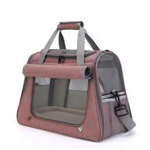 Portable Cat Carrier Bag, Foldable Cat Bag, Reflective Pet Shoulder Bag, Cat Crossbody Backpack, Outdoor Travel Carrier (Pink) - Hồng - Xem 7