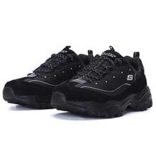 Skechers 男士休闲鞋，舒缓熊猫鞋，D'LITES系列时尚系带运动鞋，舒适轻便日常休闲鞋 237154-BBK - 全黑色 - 查看 4