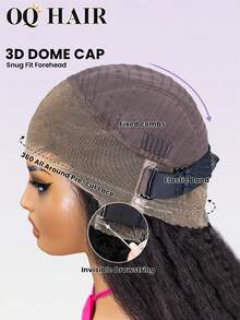 OQ 360°无缝假发，隐形抽绳设计，自然发际线，高品质真人发假发，适合日常造型和长时间佩戴。 - SNatural - 查看 8