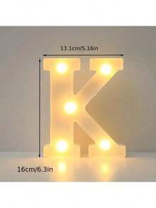 6.3 英寸可定制 LED 字幕灯 - 1 件，壁挂式，电池供电 - 非常适合婚礼、生日、家居装饰 - 白色 - 查看 25