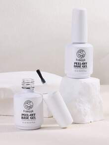 15ml Removable UV Gel Base Coat, Long-Lasting , Peel-Off Without Damaging Nails, High Viscosity Easy To Apply, Suitable For Nail Salon Beginners And Those With Weak Nails, Essential Functional Adhesive For Professional Nail Salons - Multicolor - View 5
