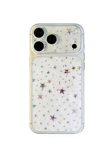 【1+1+1】兼容 17 Pro Max/17 Pro：1）彩色激光全息背贴，2）镜头底膜，3）激光星形背贴，DIY爱心贴纸，手机保护膜+1个扬声器/充电口防尘塞，高密度金属防尘网+1个超薄透明边框保护膜，全覆盖防刮屏幕保护必备品，适用于日常、办公、居家使用。手机屏幕保护膜，防水防震防摔防刮。 - 無色 - 查看 4
