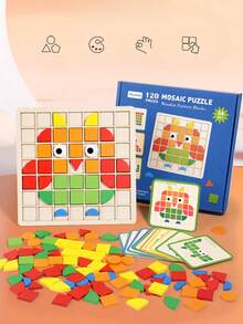 A Puzzle Game For Holiday Decoration, Which Is An Educational Toy That Combines Attention And Visual Training, Suitable For Infants And Preschoolers, And Also A Tabletop Game. - Multicolor - View 3