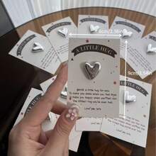 1/5pcs Shiny Heart Shaped Pocket Hug Card, Party Invitation, Motivational Gift For Family, Friends And Colleagues, Thanksgiving Card, Birthday Gift, Back To School, Easter, Mother's Day, Father's Day - Multicolor - View 4