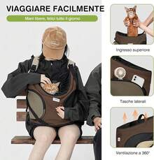 Zaino per animali domestici - Grigio Vulcano - Visualizzare 9