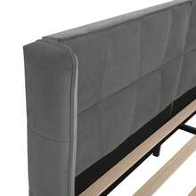 Bed Bases & Foundations - Gray + Velvet + 180cm*200cm - View 9