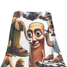 Frazada de Flannel Ultra Suave – Calientita, Ligera y Cómoda | Ideal para Cama, Sofá y Viaje de Italian Brianrot - Camel - Ver 4