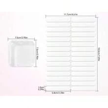 6PCS Press On Nail Storage Box, Press On Nail Package Case With 30 PCS Adhesive Double Sided Tape Organizer Nail Case Acrylic Fake Nail Display Container Artificial False Nail Packaging Box - Transparent 6PCS - View 7