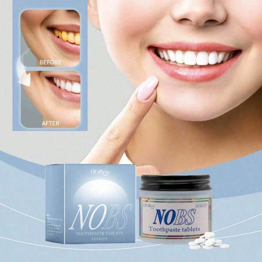 Solid Toothpaste Chewable Toothpaste Remove Smoke Stains Tablets Brightening Teeth Care Whitening Toothpaste Tablets Tablet - 1件 - 查看 1