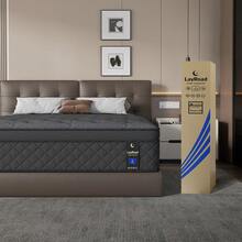 Bedroom Furniture Full Mattress 12/14 Inch Hybrid Gel Memory Foam & Pocketed Coil, Cooling Comfort, Medium Firm, Motion Isolation, Edge Support, CertiPUR-US Certified | 100-Night Trial - Xám - Xem 3