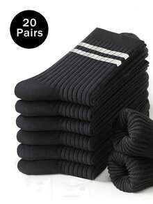 1/3/5/10/20 双装男士短袜靴袜白色平价服装Y2K可爱运动趣味鞋情人节礼物 - 彩色 - 查看 10