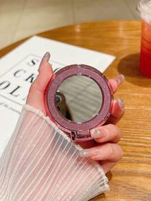 镂空新款背贴磁性手机支架，可折叠魔环桌面懒人两用镜面闪粉，磁性手机支架磁性手机背贴百搭支架镜面蝴蝶闪粉 - 彩色 - 查看 7