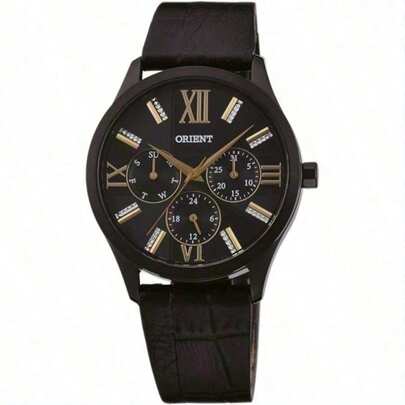 Orient Classic Women's Watch With Elegant Black Leather Strap FSW02001B0