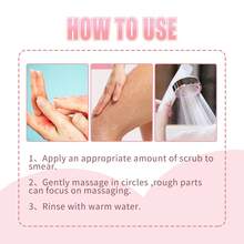 EELHOE Peach Body Scrub, Gentle Exfoliating Moisturizing Nourishing Cleanser For Soft Skin - Peach - View 6