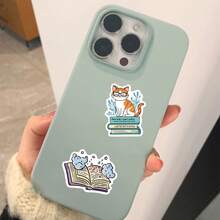 50PCS Animal Reading Cartoon Graffiti Stickers, Decorating Mobile Phones, Guitars, Laptops, Suitcases, Waterproof Stickers - Multicolor - View 7