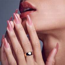 Press On Nails Short Almond Pink Artificial Fake Nails 3D Bow Tie Flower Stick On Nails With French Tip Acrylic Reusable Press Ons False Nails Kit For Women Girls-24pcs - 1 - 查看 4