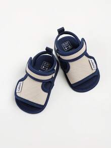 婴儿男女童夏季沙滩凉鞋防滑软橡胶鞋底幼儿户外闭趾学步鞋 - 米色 - 查看 7