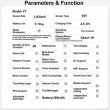 1.83" Full Touch Screen Smart Watch, With Message, Call, Pedometer, Alert, Compatible With IPhone & Android, Fitness Tracker, Suitable Gift For Women & Men, Birthday Present - Multicolor - View 4