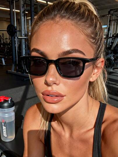 1 Pair Classic Travel Frame Fashion Glasses , Suitable For Outdoor Travel, Driving, Camping, Daily Life, Street Photography, Dating Outfits, Ideal For Summer Beach Vacation, Outdoor Activities, And Traveling