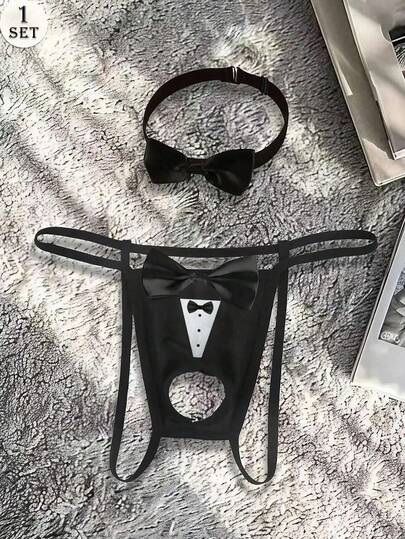 سلسلة رجالية مريحة وجذابة بنمط فراشة مع طوق