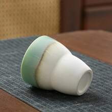 150毫升陶瓷反应釉咖啡杯、浓缩咖啡杯、下午茶杯、小水杯、马克杯、功夫茶杯 - 薄荷綠 - 查看 3