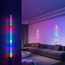 Luz LED inteligente con sensor de movimiento, accesorio de iluminación para caravana, modo de atenuación multicolor RGB, recargable por USB con batería de litio incorporada, fácil instalación con sensor de movimiento, adecuado para armario, gabinete, dormitorio, baño, escaleras, etc. - Blanco - Ver 6