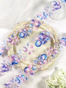 1 Roll Floating Bubble PET Decorative Tape, Suitable For Scrapbooking, DIY, Planner, Magazine, Photo Album - Multicolor - View 22