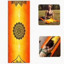 1 片 71*22 英寸瑜伽垫，多种图案可选，防滑耐用，加宽加厚，适合家庭使用、健身、瑜伽初学者训练 - 彩色 - 查看 10