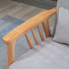 Two-Seater Sofa, Grey, Supports Up To 200 Kg, With Armrests And Cushions, Velvet Look, Tufted Upholstery, 130 X 75 X 78 Cm - Grey - View 7