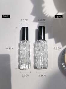 15/10毫升香水喷雾瓶，防漏透明可填充旅行香水瓶，迷你便携口袋香水喷雾器，水晶玻璃香水储存容器，精油分配器，适合旅行、海滩、露营、音乐节等场合，男女皆宜 - 彩色 - 查看 6
