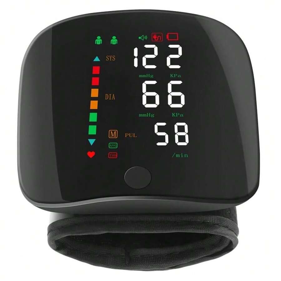 OISE ART STORE Misuratore Di Pressione Sanguigna Da Polso Con Schermo Monitor Lcd Automatico Regolabile - - Multicolore - Visualizzare 1