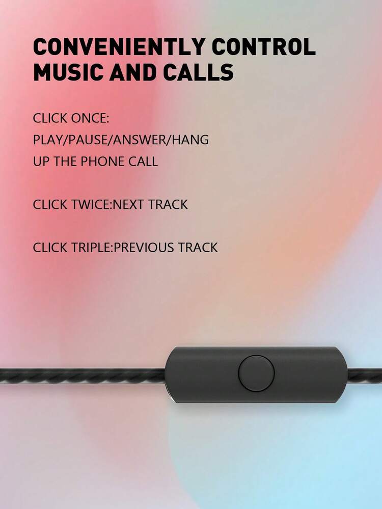 Macaron Color Wired Earphones With Built-In Storage Box - 3.5mm - View 4