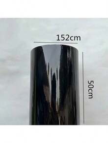 1片亮黑色不干胶膜,50cm*200cm,多种尺寸可选,超亮黑色贴纸,适用于DIY汽车、摩托车、家具、桌面、墙面装饰等的颜色改造。- 紧密贴合,自粘PET膜 - 防水、防刮、透气 - 汽车配件贴膜 - 均碼 - 查看 12